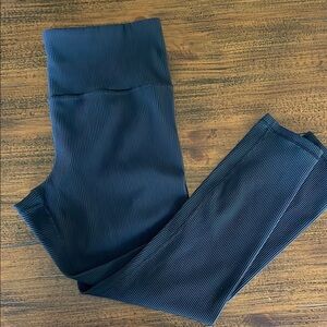 Athleta Black Ribbed Leggings